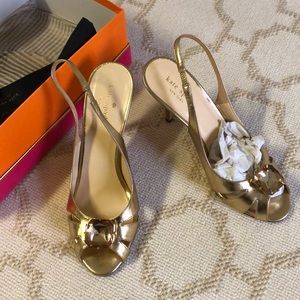Gold Kate Spade heals size 8